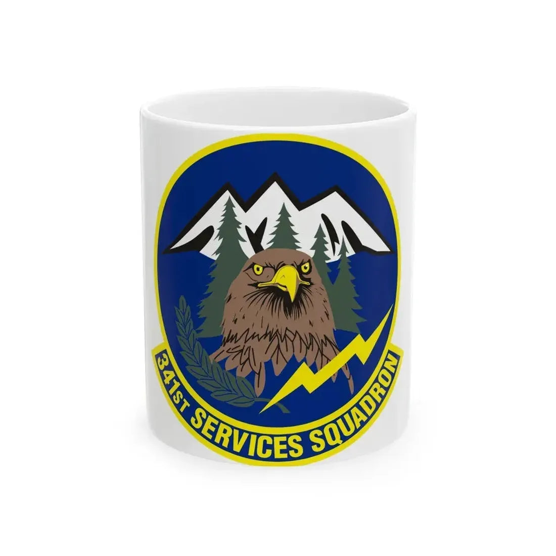 341st Services Squadron (U.S. Air Force) White Coffee Mug 11oz - Go Mug Yourself