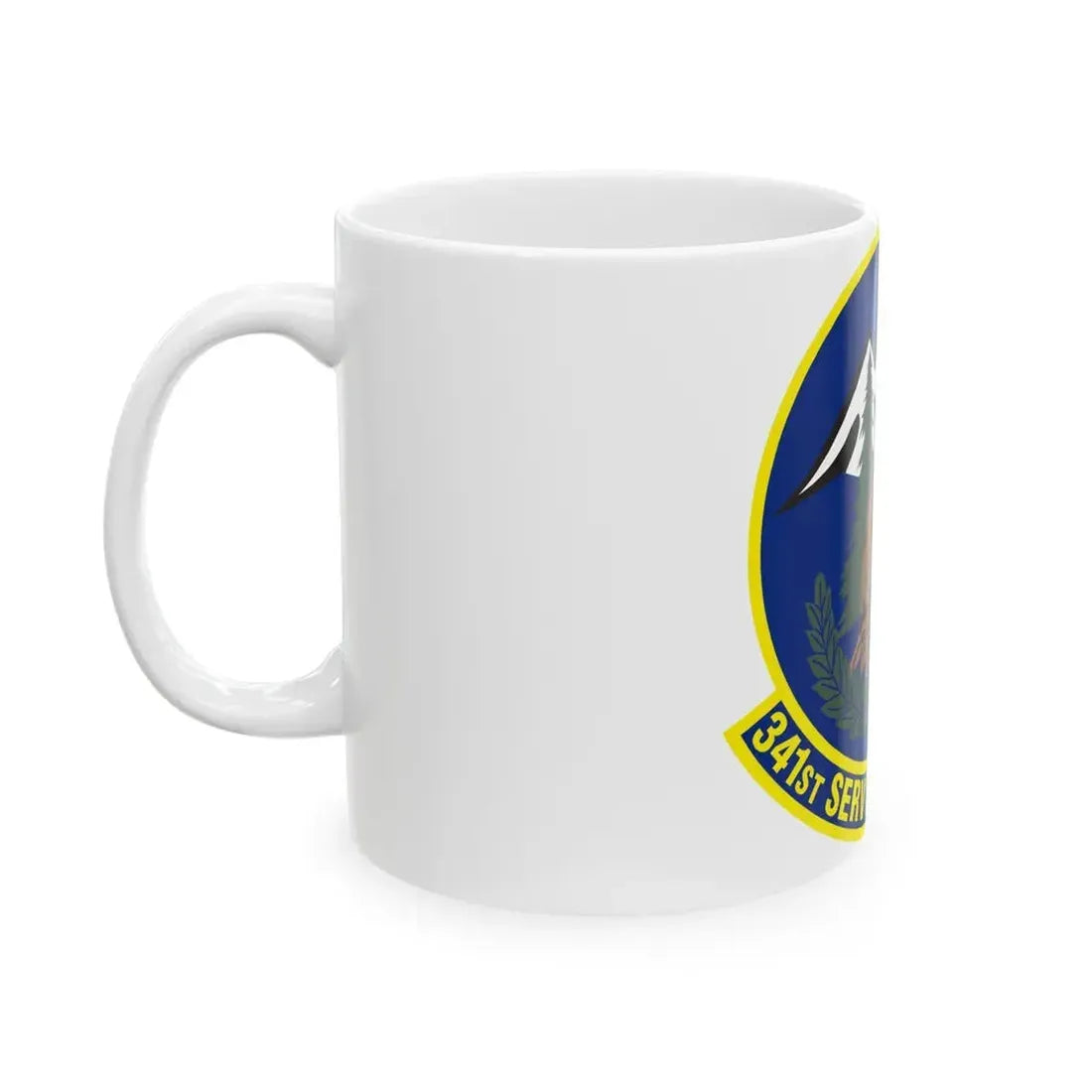 341st Services Squadron (U.S. Air Force) White Coffee Mug - Go Mug Yourself