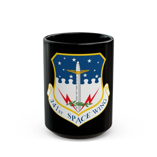 341st Space Wing (U.S. Air Force) Black Coffee Mug-15oz-Go Mug Yourself