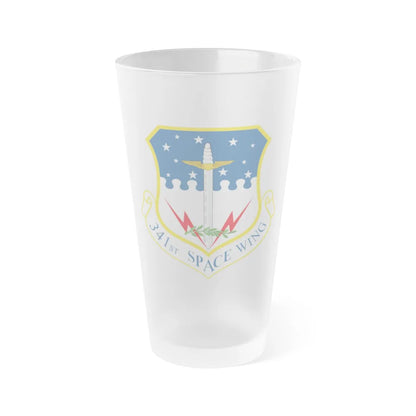 341st Space Wing (U.S. Air Force) Frosted Pint Glass 16oz-16oz-Frosted-Go Mug Yourself