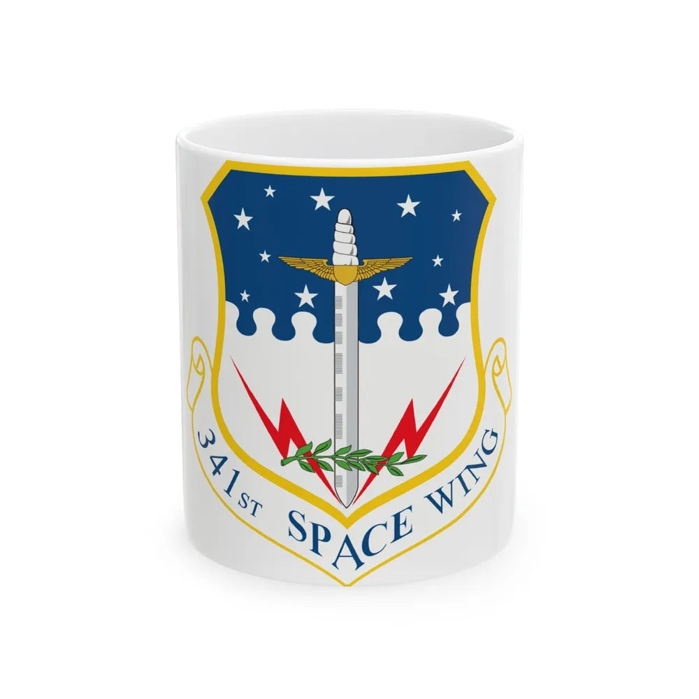 341st Space Wing (U.S. Air Force) White Coffee Mug-11oz-Go Mug Yourself