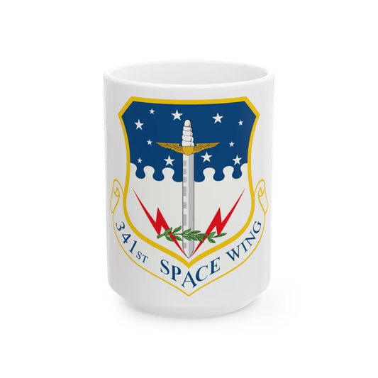 341st Space Wing (U.S. Air Force) White Coffee Mug-15oz-Go Mug Yourself