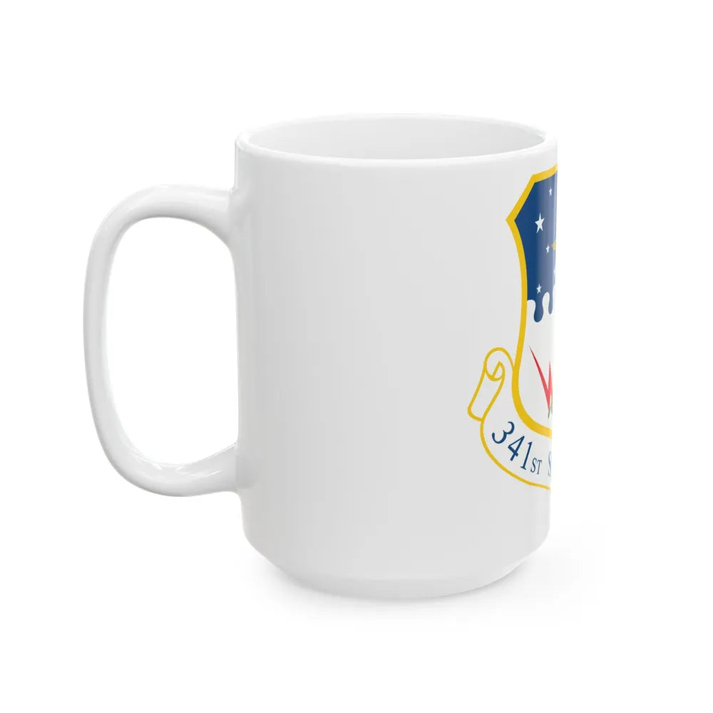 341st Space Wing (U.S. Air Force) White Coffee Mug-Go Mug Yourself