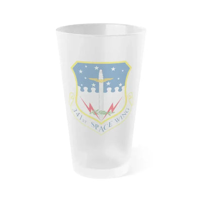 341st Space Wing (U.S. Air Force) Frosted Pint Glass 16oz 16oz Frosted - Go Mug Yourself