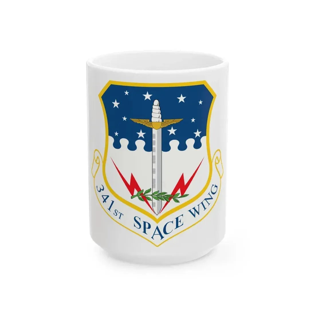341st Space Wing (U.S. Air Force) White Coffee Mug 15oz - Go Mug Yourself