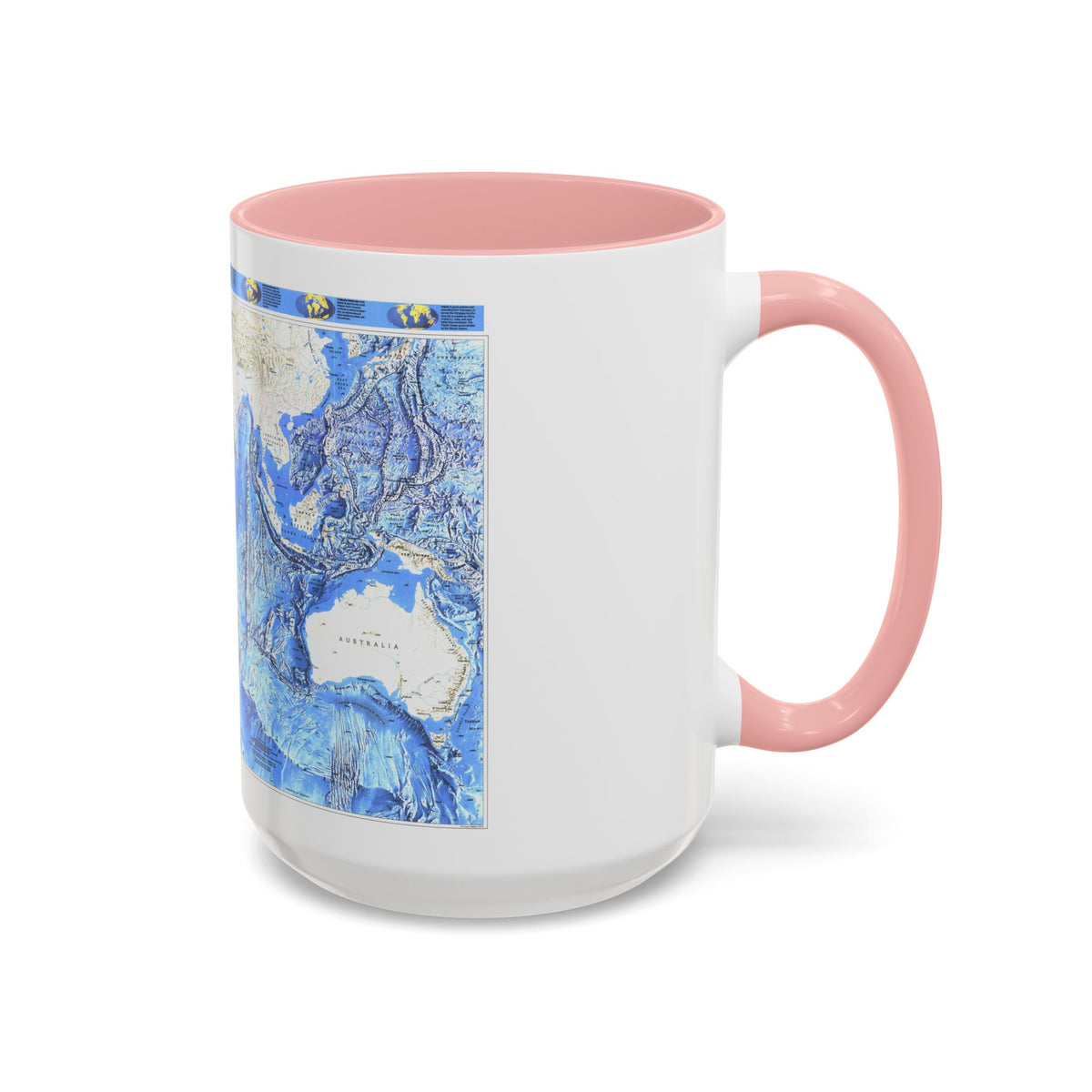 Indian Ocean (1992) (Map) Accent Coffee Mug