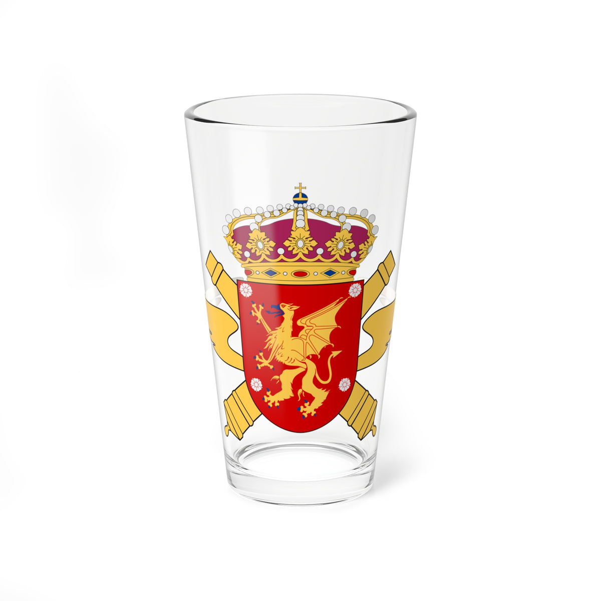 Östgöta luftvärnsregemente vapen (Sweden) (Coat of Arms) Pint Glass 16oz