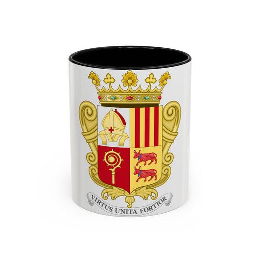 Historical Coat of Arms of French Prince of Andorra - Accent Coffee Mug