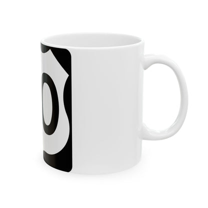 Texas Business US 90-U (Texas) (Road Sign) White Coffee Mug
