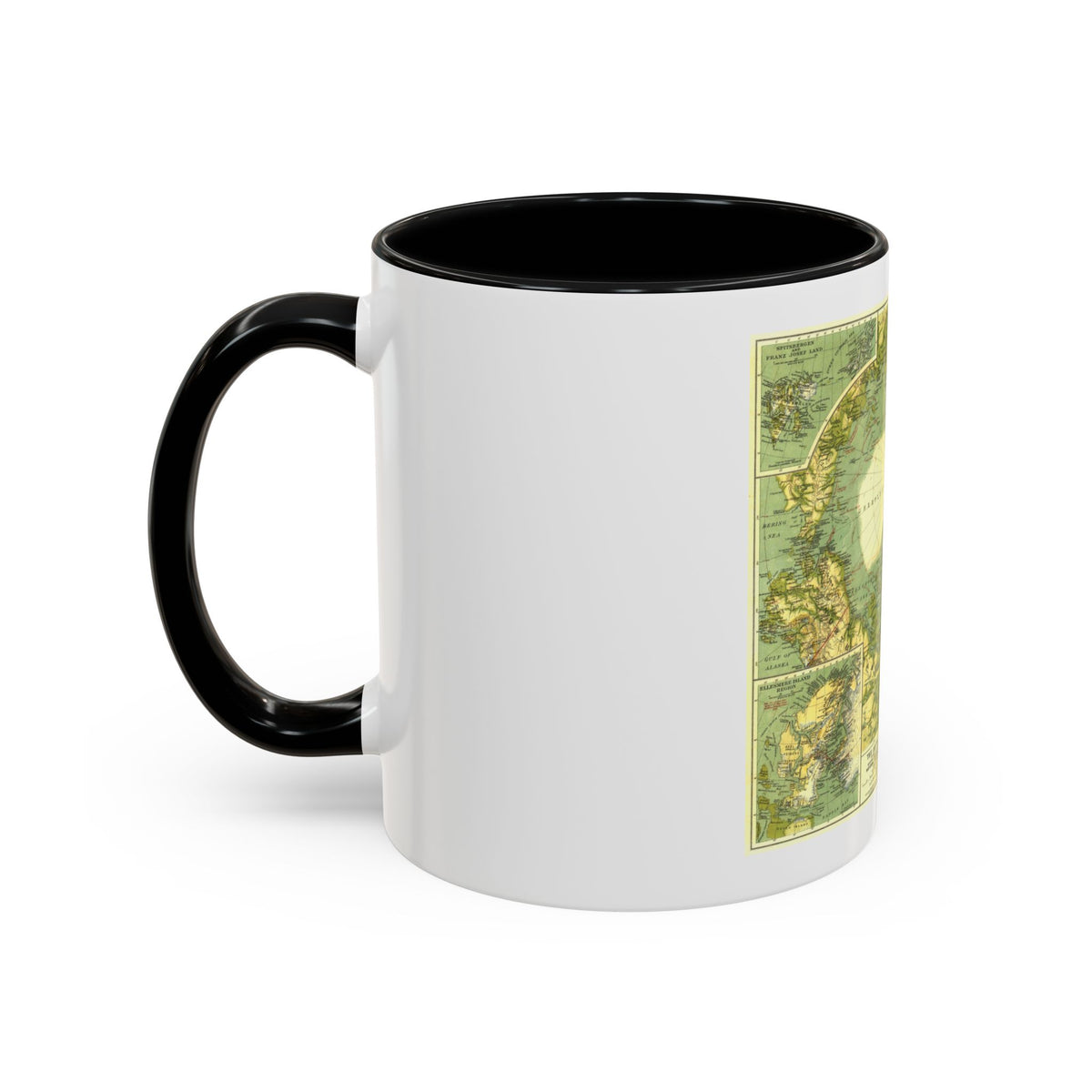 Arctic Regions (1925) (Map) Accent Coffee Mug