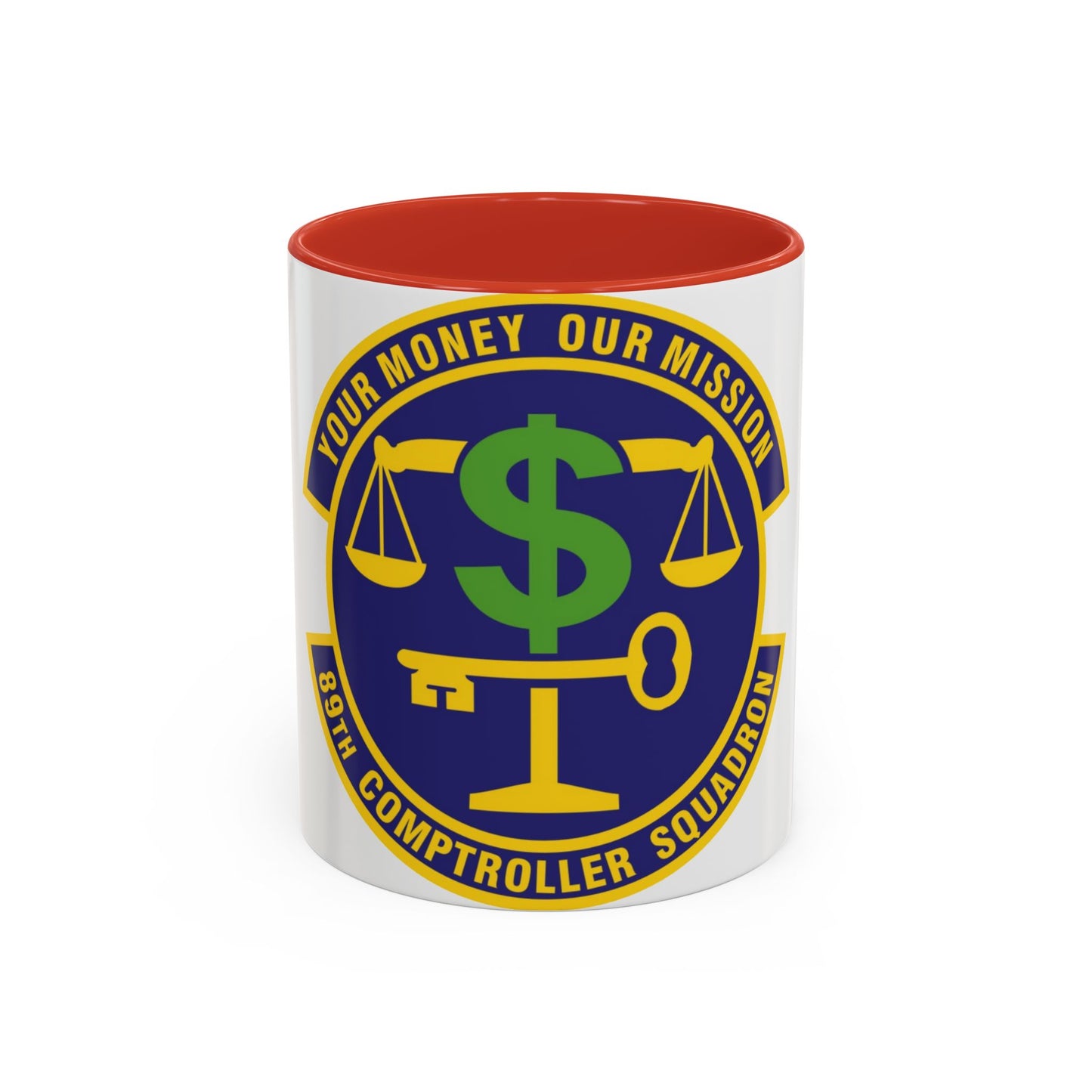 89th Comptroller Squadron (U.S. Air Force) Accent Coffee Mug