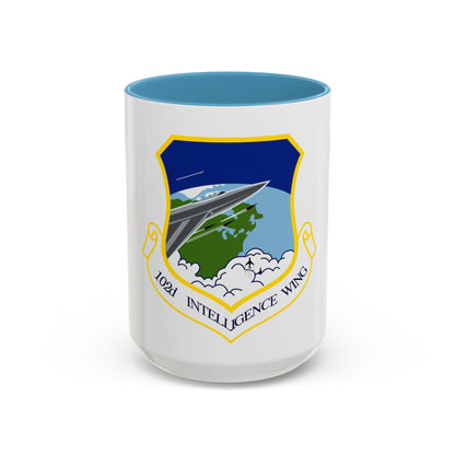 1014px 102nd Intelligence Wing emblem (U.S. Air Force) Accent Coffee Mug