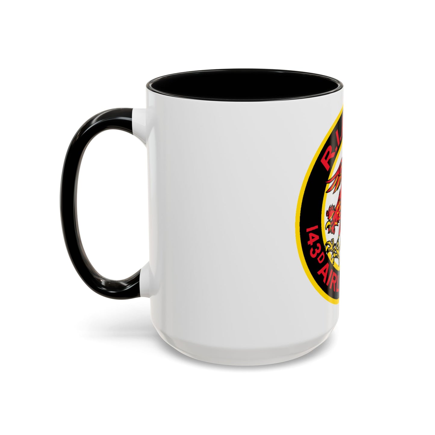 R.I.A.N.G. 143rd Airlift Sq (U.S. Air Force) Accent Coffee Mug