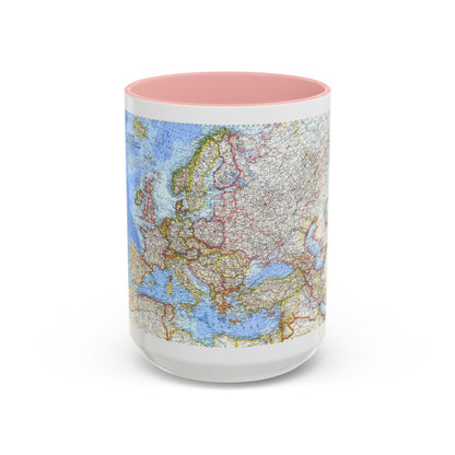 Europe (1962) (Map) Accent Coffee Mug