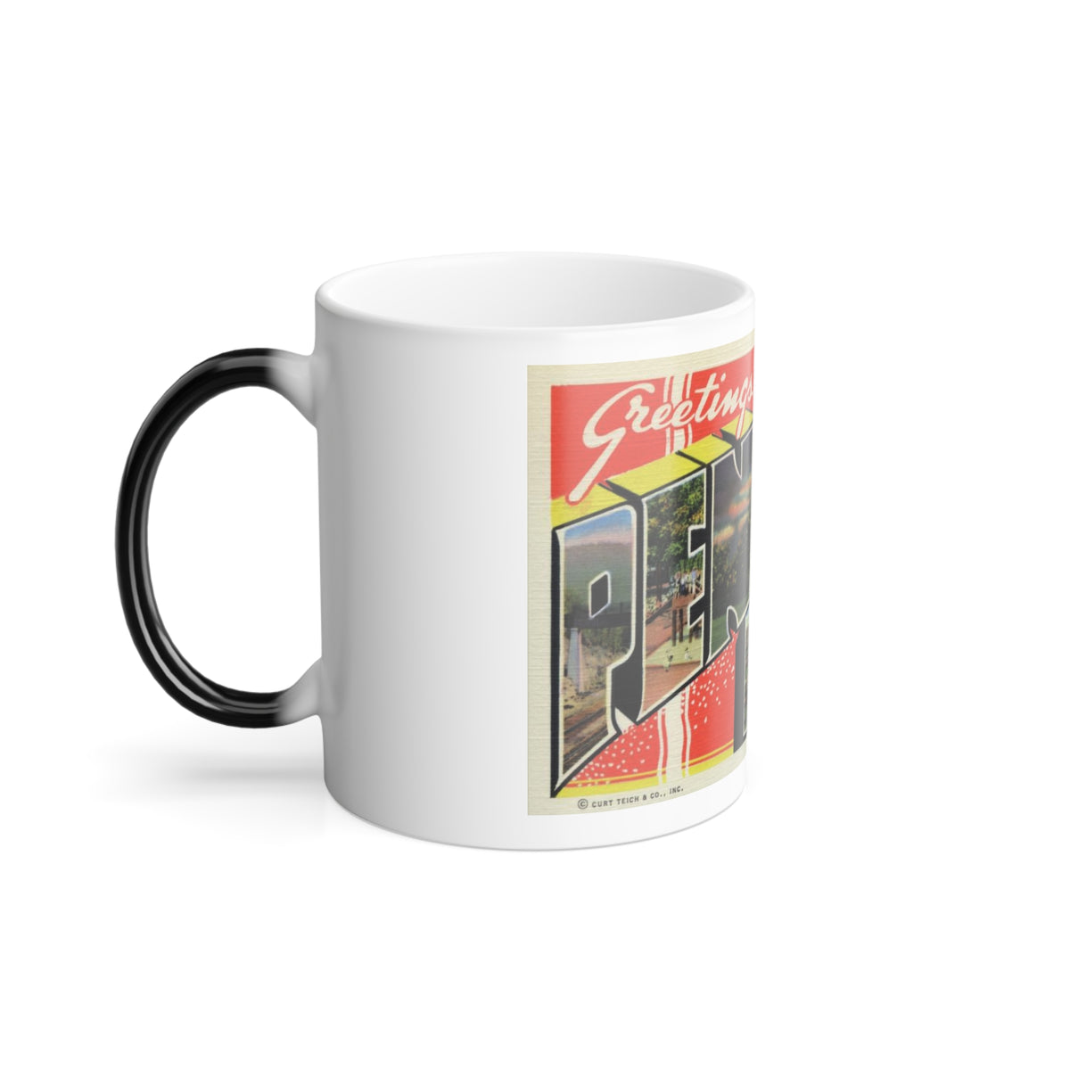 Greeting card from Pen Mar Park (Greeting Postcards) Color Changing Mug 11oz
