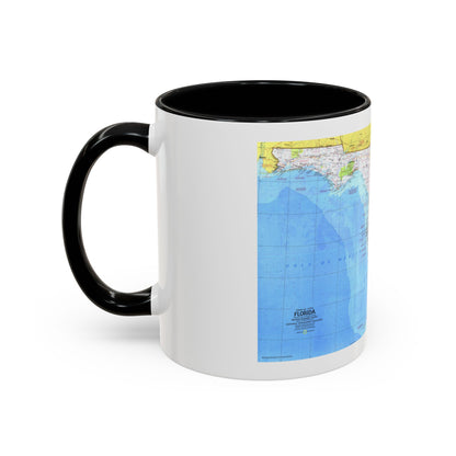 USA - Florida 1 (1973) (Map) Accent Coffee Mug