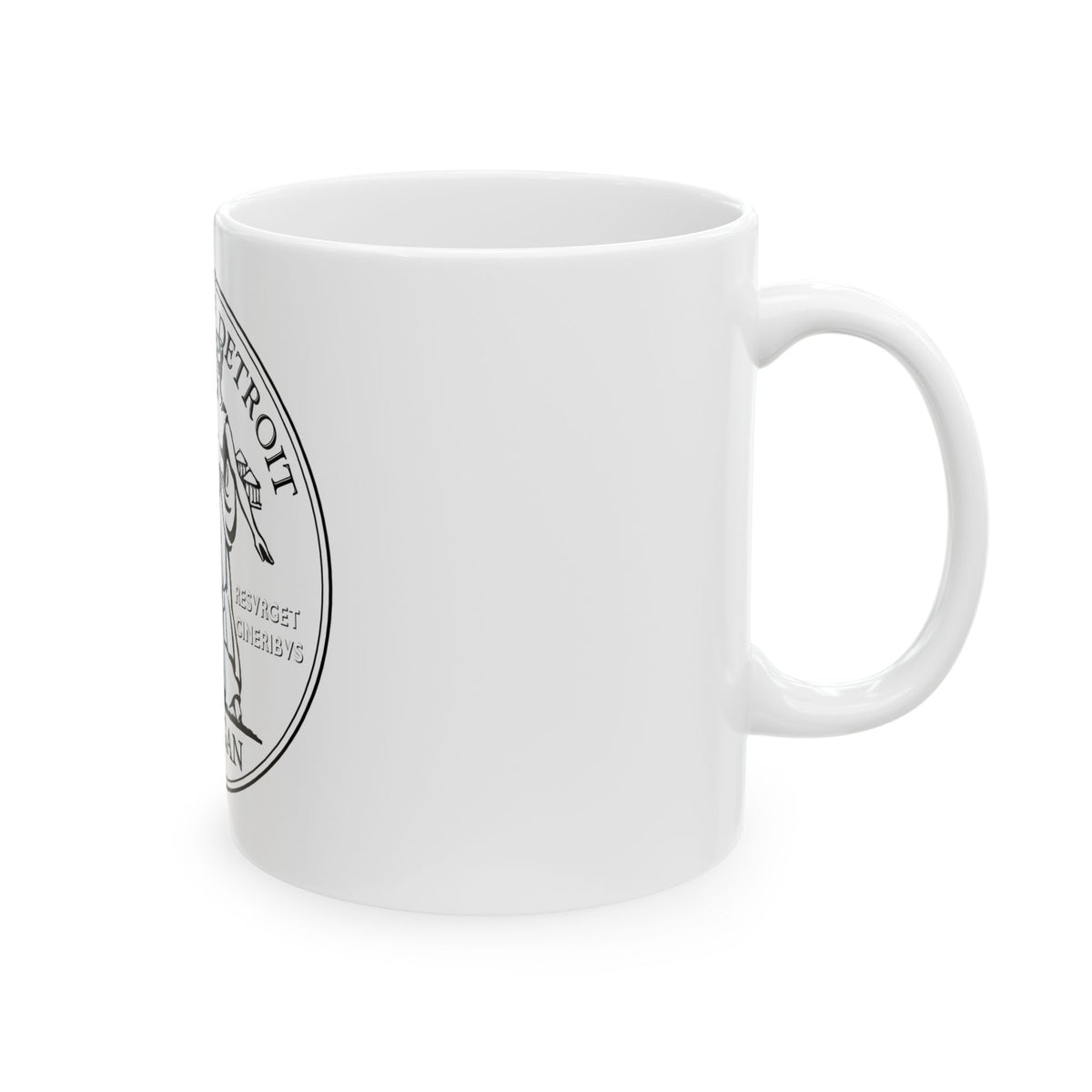 Seal of Detroit - White Coffee Mug