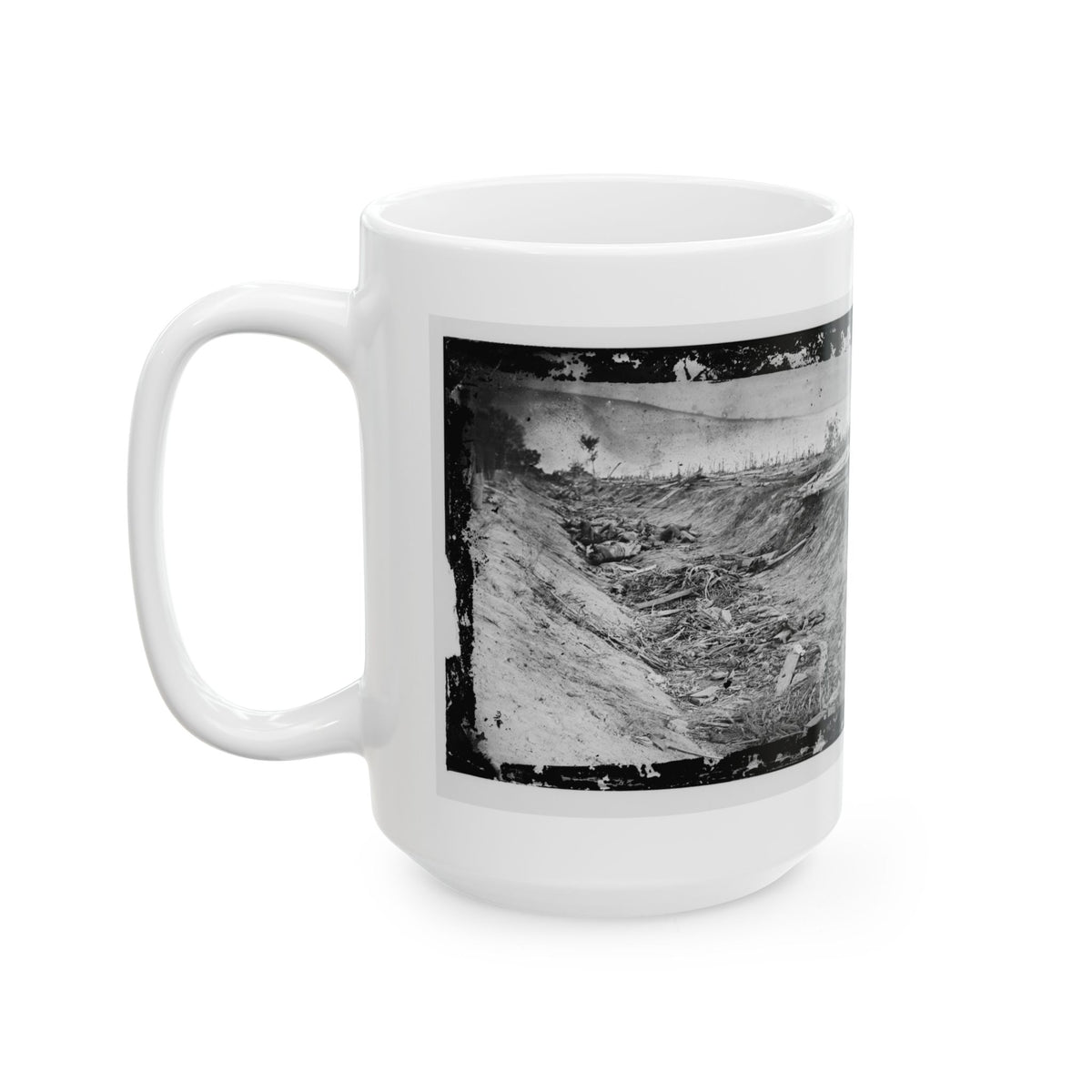 Antietam, Md. Confederate Dead In A Ditch On The Right Wing (U.S. Civil War) White Coffee Mug