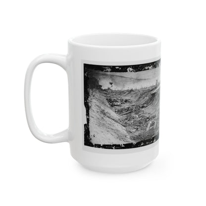 Antietam, Md. Confederate Dead In A Ditch On The Right Wing (U.S. Civil War) White Coffee Mug