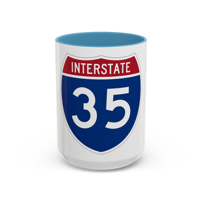 Interstate 35 (U.S. Highways) Accent Coffee Mug