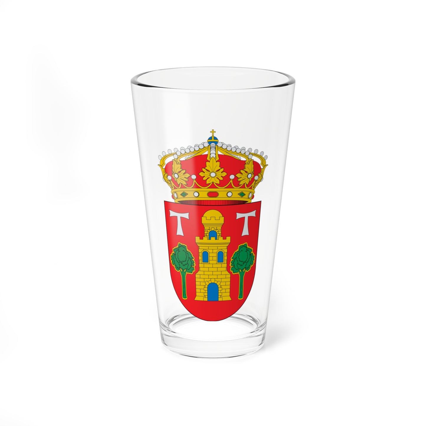 Escudo de Aguarón (Spain) (Coat of Arms) Pint Glass 16oz