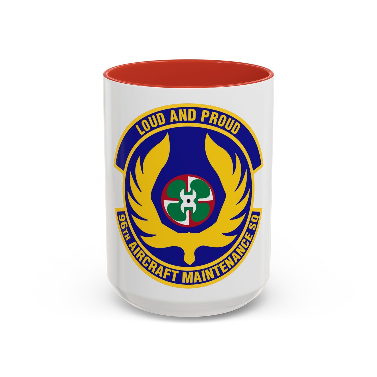 96th Aircraft Maintenance Squadron (U.S. Air Force) Accent Coffee Mug