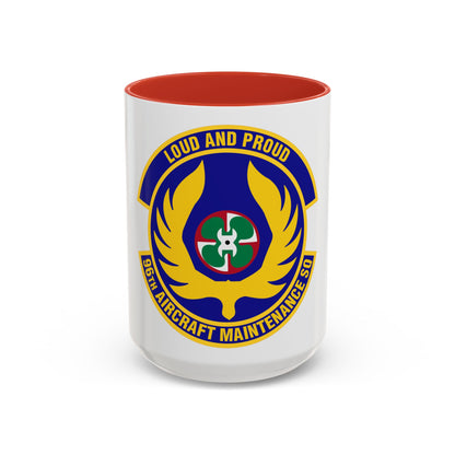 96th Aircraft Maintenance Squadron (U.S. Air Force) Accent Coffee Mug