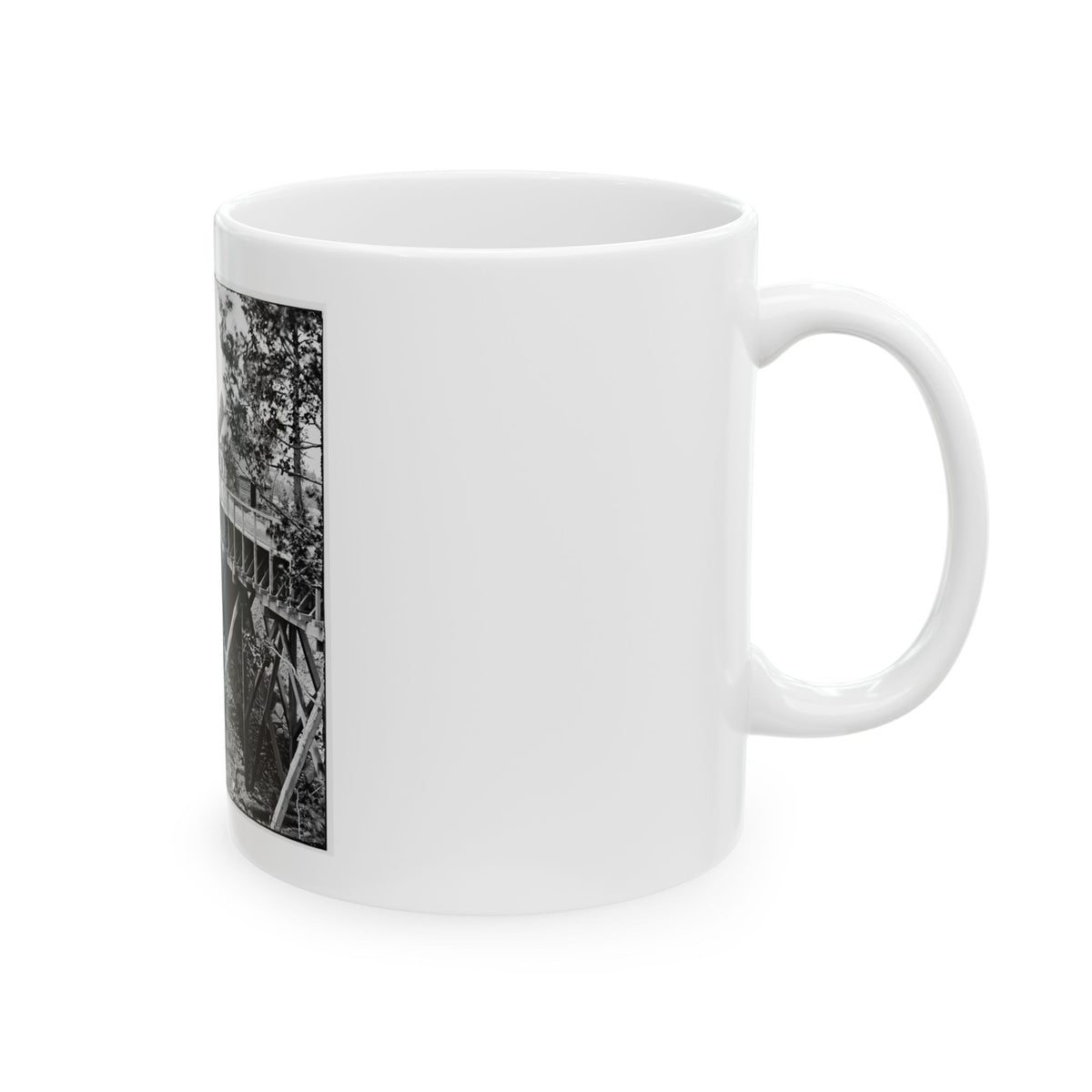Petersburg, Va., Vicinity. Canal Aqueduct (U.S. Civil War) White Coffee Mug