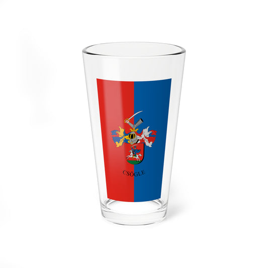 Flag of Csogle (Hungary) Pint Glass 16oz