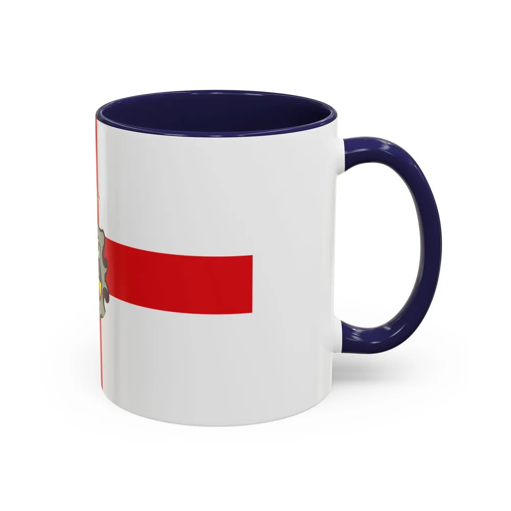 Flag of Huesca Spain - Accent Coffee Mug-Go Mug Yourself