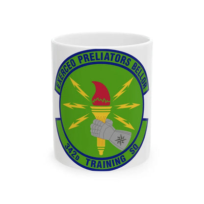 342d Training Squadron (U.S. Air Force) White Coffee Mug-11oz-Go Mug Yourself