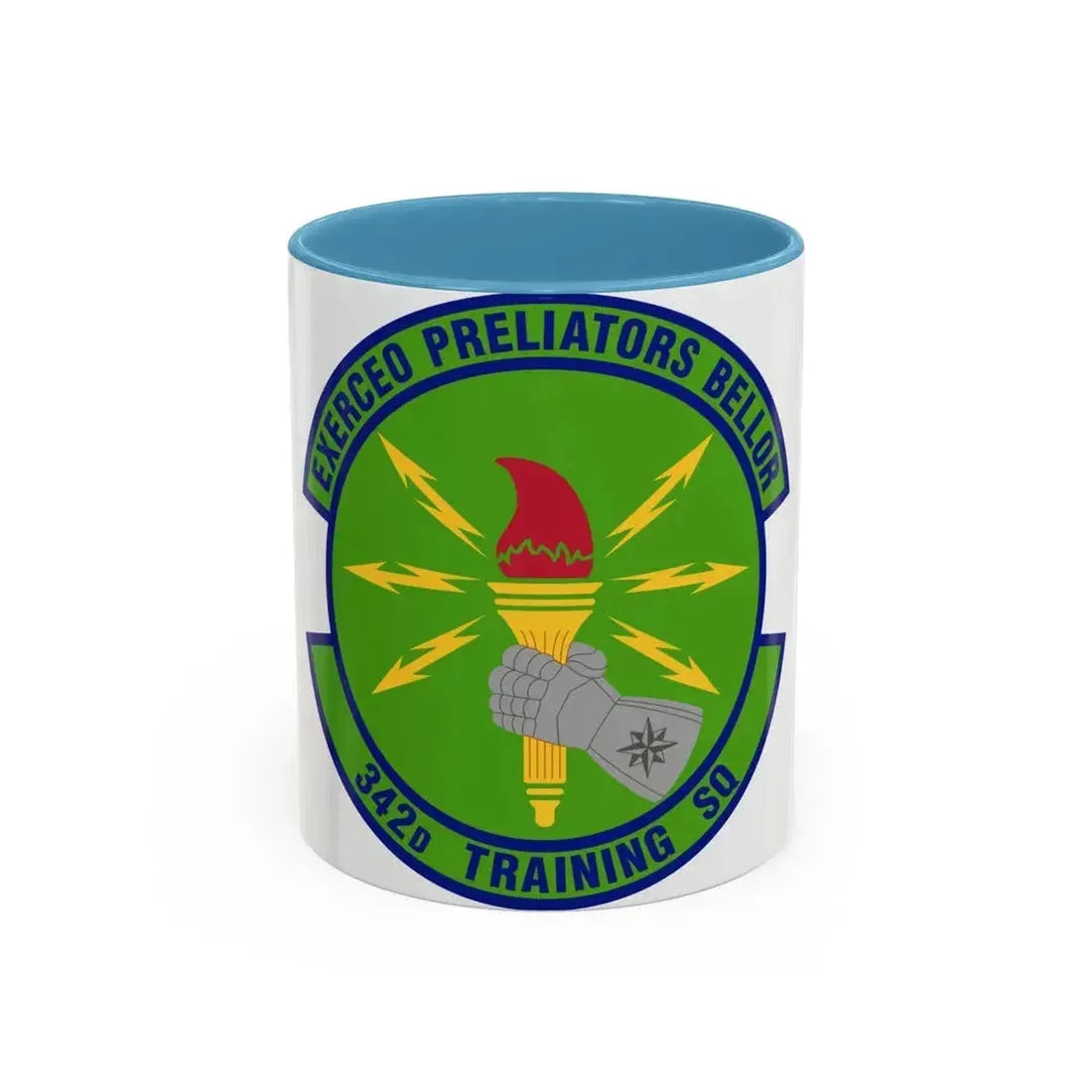 342d Training Squadron (U.S. Air Force) Accent Coffee Mug 11oz Light Blue - Go Mug Yourself