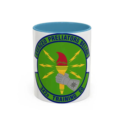 342d Training Squadron (U.S. Air Force) Accent Coffee Mug 11oz Light Blue - Go Mug Yourself