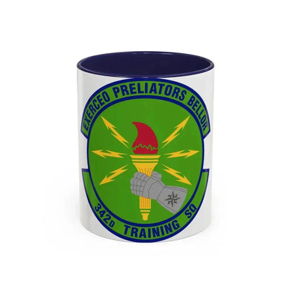 342d Training Squadron (U.S. Air Force) Accent Coffee Mug 11oz Navy - Go Mug Yourself