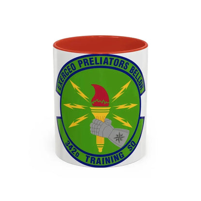 342d Training Squadron (U.S. Air Force) Accent Coffee Mug 11oz Red - Go Mug Yourself