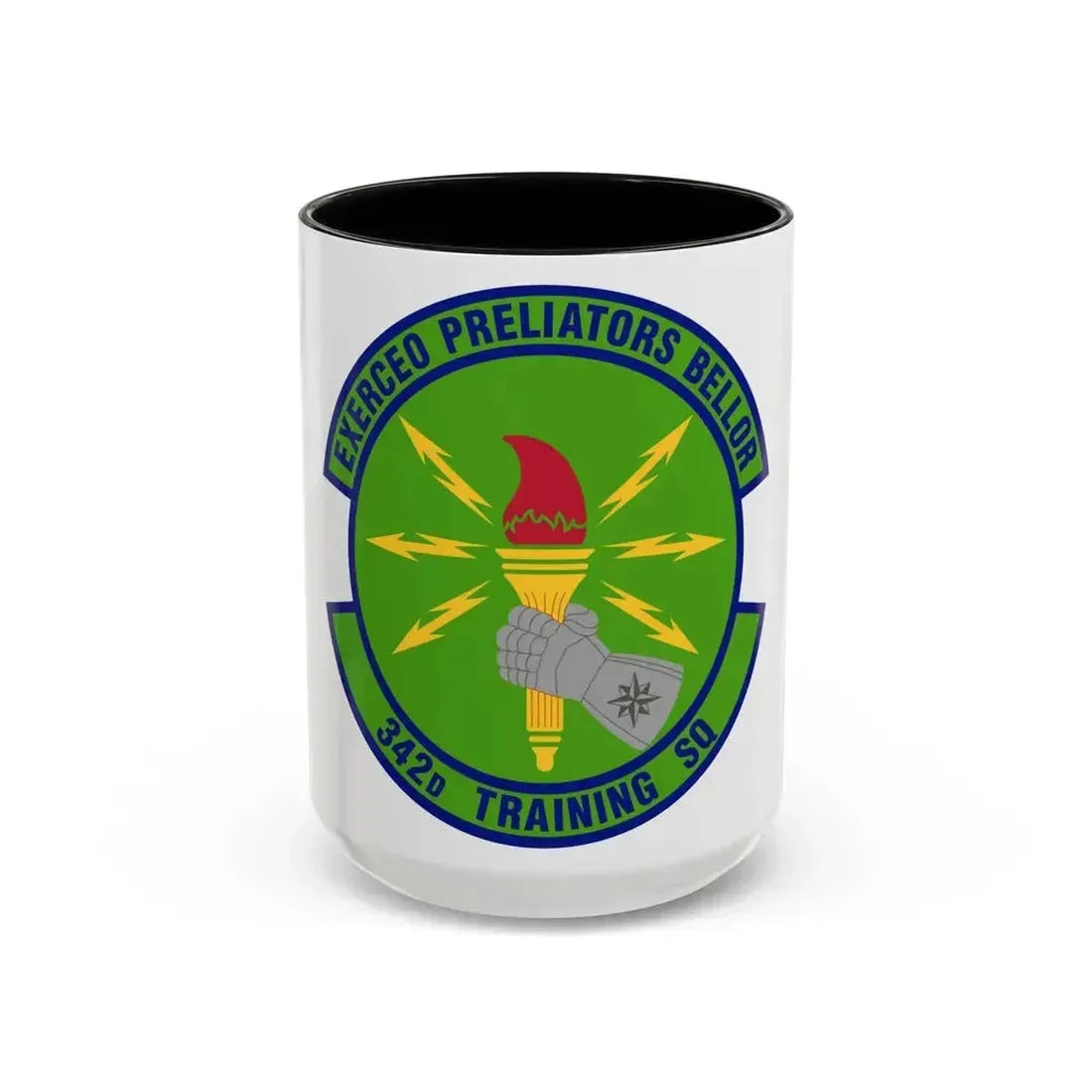 342d Training Squadron (U.S. Air Force) Accent Coffee Mug 15oz Black - Go Mug Yourself