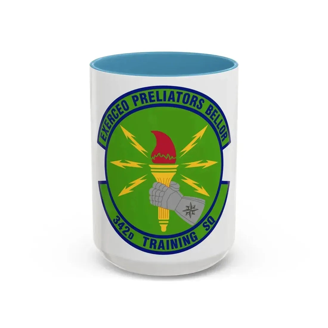 342d Training Squadron (U.S. Air Force) Accent Coffee Mug 15oz Light Blue - Go Mug Yourself