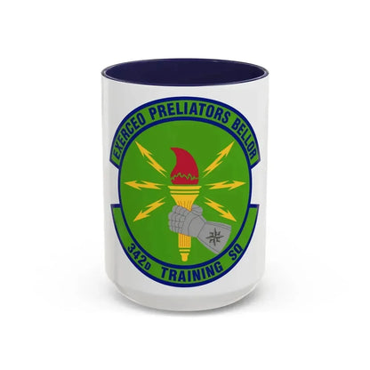 342d Training Squadron (U.S. Air Force) Accent Coffee Mug 15oz Navy - Go Mug Yourself