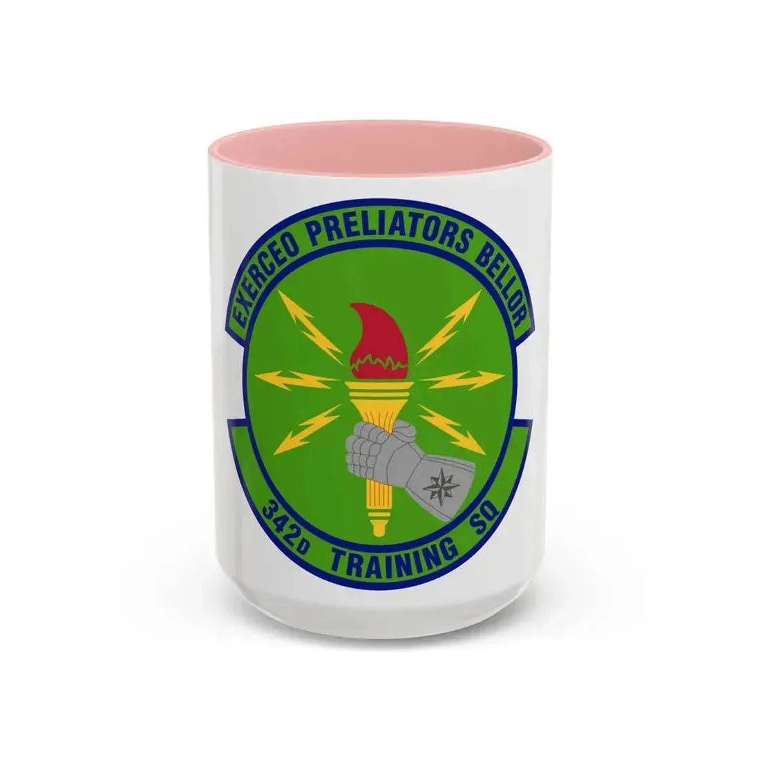 342d Training Squadron (U.S. Air Force) Accent Coffee Mug 15oz Pink - Go Mug Yourself