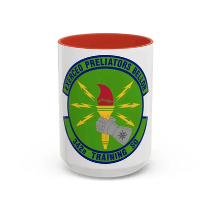 342d Training Squadron (U.S. Air Force) Accent Coffee Mug 15oz Red - Go Mug Yourself