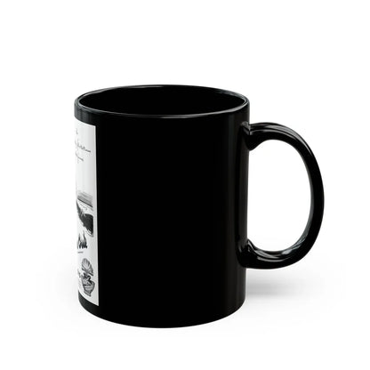 Bourjois Mais Oui advertisement, 1946 - Black Coffee Mug-Go Mug Yourself