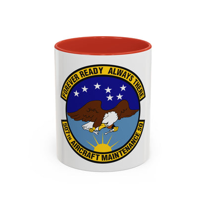 507th Aircraft Maintenance Squadron (U.S. Air Force) Accent Coffee Mug