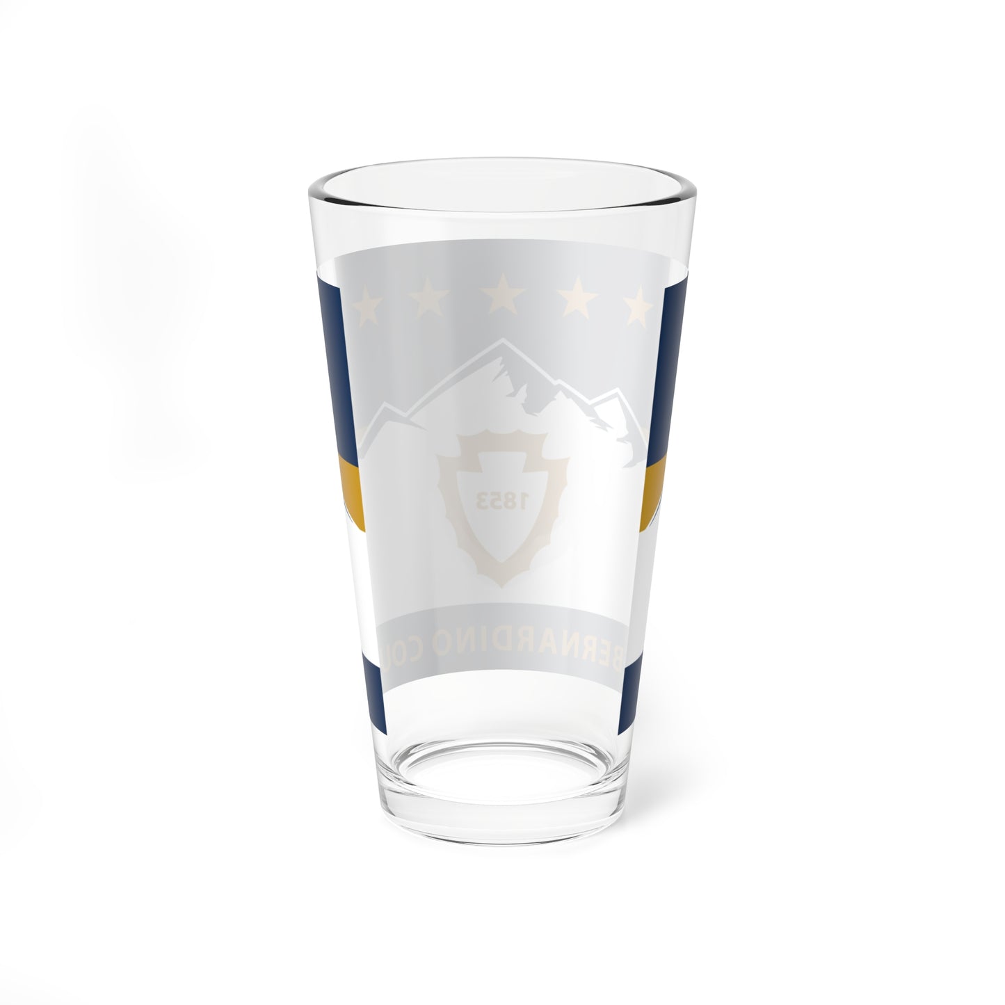 Flag of San Bernardino County California 2024present (United States) Pint Glass 16oz