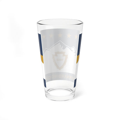 Flag of San Bernardino County California 2024present (United States) Pint Glass 16oz