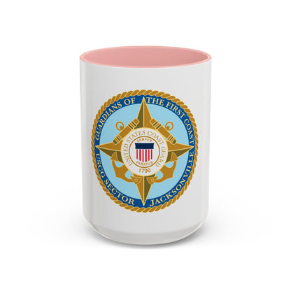USCG Sector Jacksonville Guardians of the first coast (U.S. Coast Guard) Accent Coffee Mug