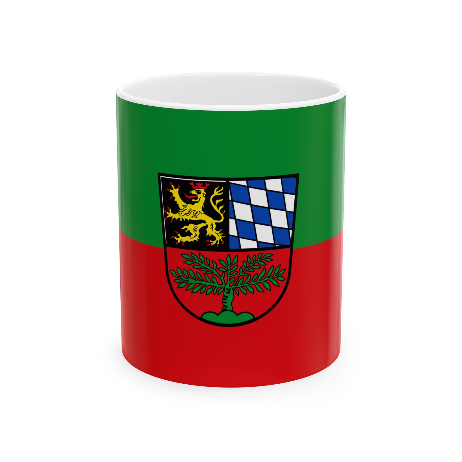 Flag of Weiden in der Oberpfalz Germany - White Coffee Mug-11oz-Go Mug Yourself