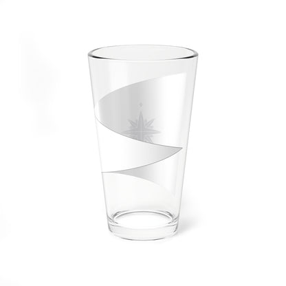 Flag of Commander Japan Coast Guard-bordered (Japan) Pint Glass 16oz