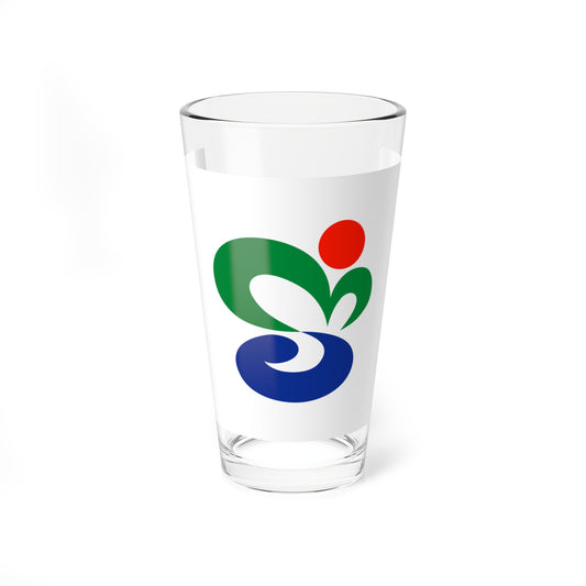 Flag of Munakata Fukuoka (Japan) Pint Glass 16oz
