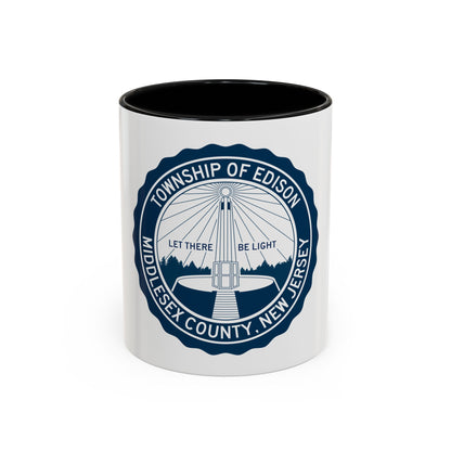 Seal of Edison NJ - Accent Coffee Mug