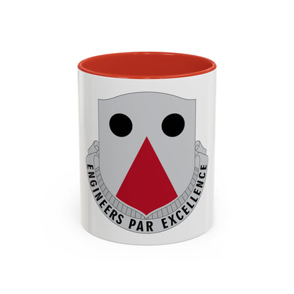 980 Engineer Battalion (U.S. Army) Accent Coffee Mug